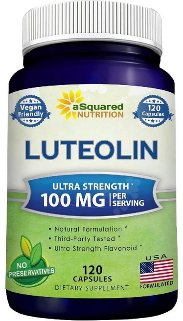 aSquared Nutrition Luteolin 루테올린 100mg 120정, 1개 - 쿠팡