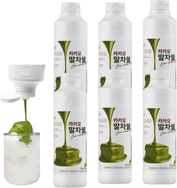 셀플러스 말차쉘 카카오 말차 초코쉘, 6개, 700g