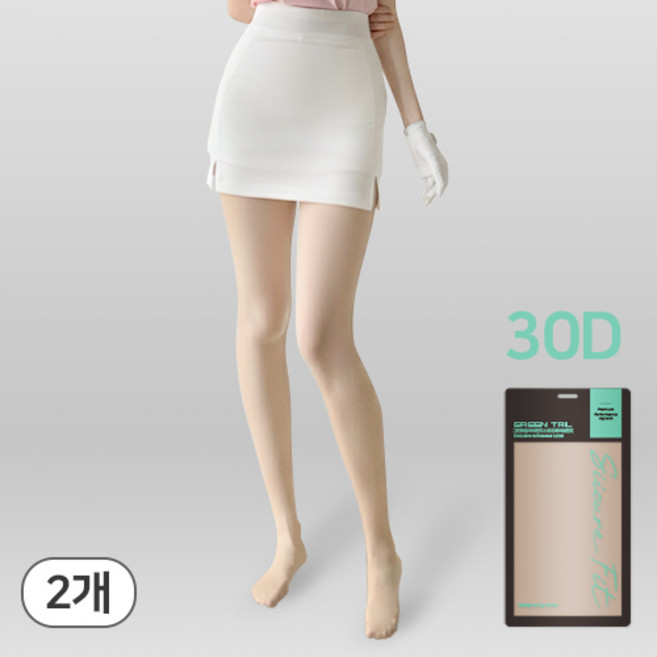 시큐어핏 살색 여성 골프 스타킹 UV 자외선 차단 몸매보정 1+1, 스킨 1+1