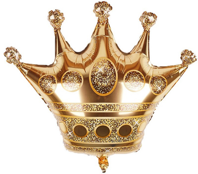 파티짱 왕관 호일 은박 파티 풍선, 왕관 (중)