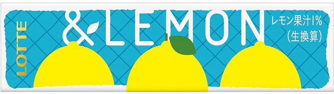 일본 롯데 &LEMON 레몬껌 9장 x 15개, 1세트, 410g