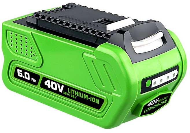 ASTO 그린웍스 40V 6.0AH 대용량 KC 인증 배터리 greenworks G-max 호환배터리, 1개