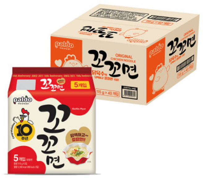꼬꼬면 115g, 40개