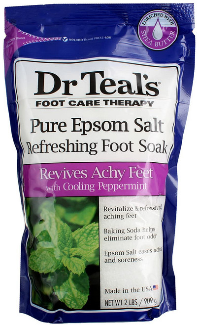 닥터 티즈 상쾌한 엡섬 솔트 족욕제 쿨링 페퍼민트 - 32 Dr. Teals and Refresh Epsom Salt Foot Soak Cooling Peppermint -, 1개