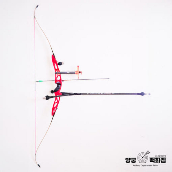중급자용 경기용 활 세트 66-70인치 18-38파운드 양궁 양궁활 국궁 활세트, 1개, 핸들블랙.68인치