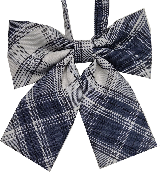 리본 타이 교복 체크 넥타이