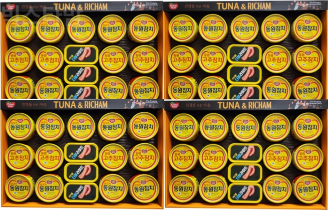 동원 튜나리챔 88호+고급부직포가방 명절선물세트 대량문의환영, 4세트