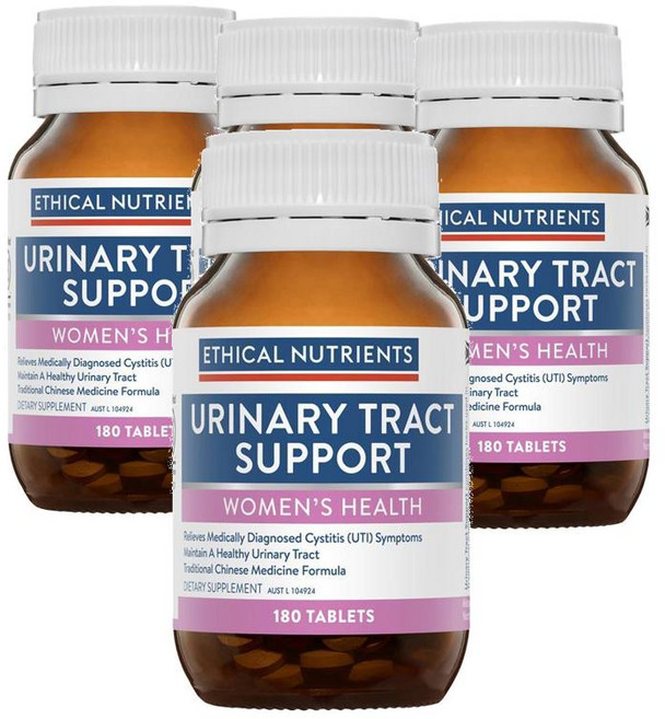 뉴질랜드 에티컬뉴트리언츠 Ethical Nutrients Urinary Tract Support 유리너리 트랙 서포트, 4개, 180정