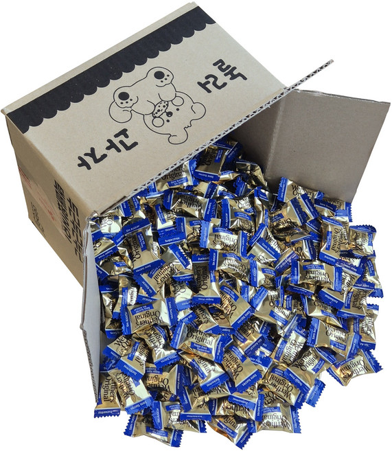 [놀러과자] 웨더스 오리지널 크림 캔디 슈가프리 사무실 간식 대용량 개별포장, 400개, 3.2g