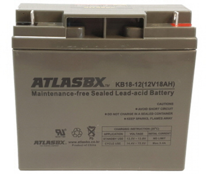아트라스BX 연(납)축전지 KB18-12 (12V 18AH), 상세페이지 참조