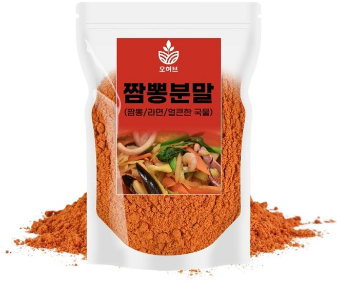 오허브 짬뽕분말 짬뽕다시 짬뽕가루 라면스프 짬뽕 소스 국물 250g, 1개
