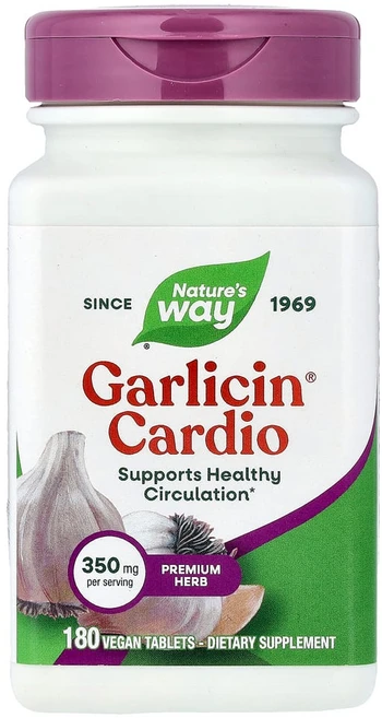 네이처스웨이 Garlicin 카디오 350mg 베지 정제 180정, 1개 - 쿠팡