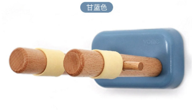 yome 實木吉他壁掛架, 1個, 甘藍色