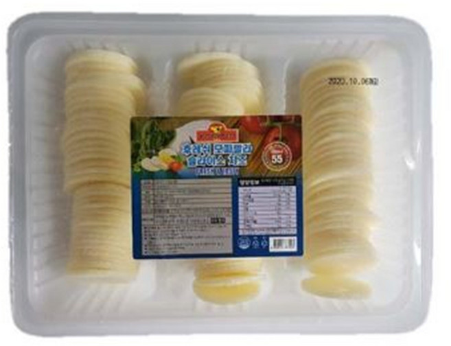 코다노 모짜렐라 슬라이스 [65파이] 1kg, 단품, 단품