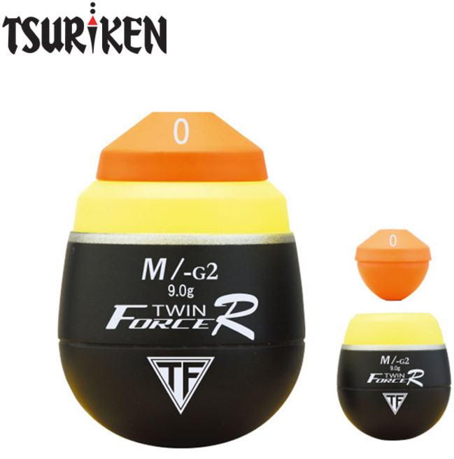 쯔리겐 트윈포스R 시즈메 구멍찌 바다낚시찌 전층찌, L-0호 [4989801171828], 1개