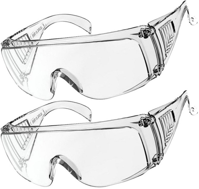 메디플러스 작업용안전고글 보안 눈보호고글 안경, 2개
