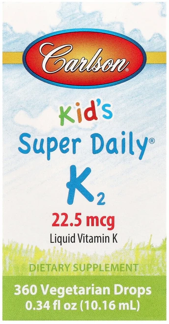 칼슨랩스 어린이용 Super Daily K2 22.5mcg 10.16ml(0.34fl oz), CAR10330, 10.16ml, 1개 - 쿠팡