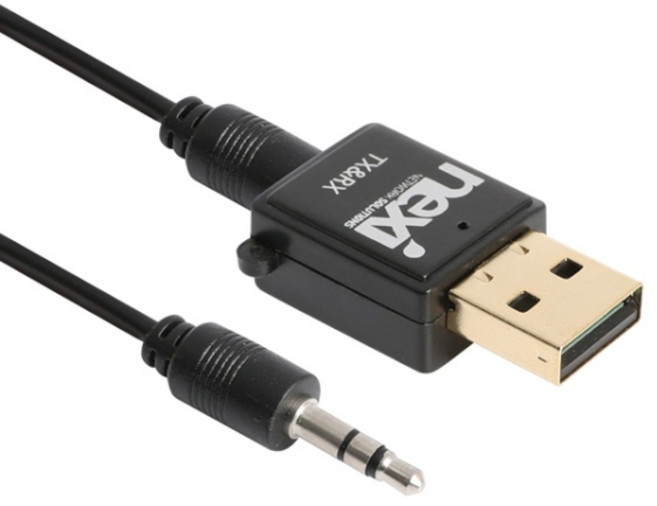 넥시 블루투스 오디오 송수신기 동글 NX890, 블랙