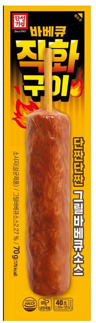 한성기업 바비큐직화구이 꼬치 70g, 40개