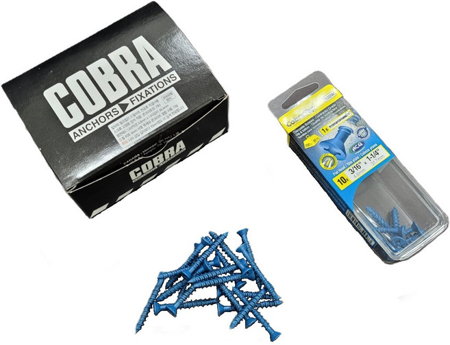코브라 앙카 콘크리트 피스 코브라 탭, 10개