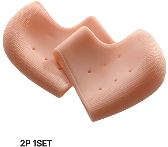 SOLCHANHI 발뒤꿈치 실리콘 커버 발각질패드 보습 패드, 2개