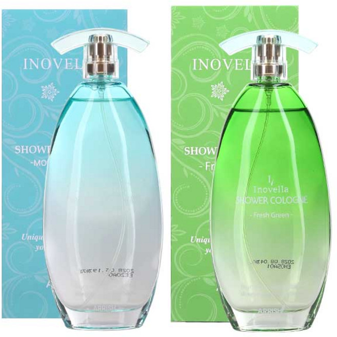 이노벨라 에리쉬 샤워코롱 모닝숍+후레쉬그린, 2개, 150ml