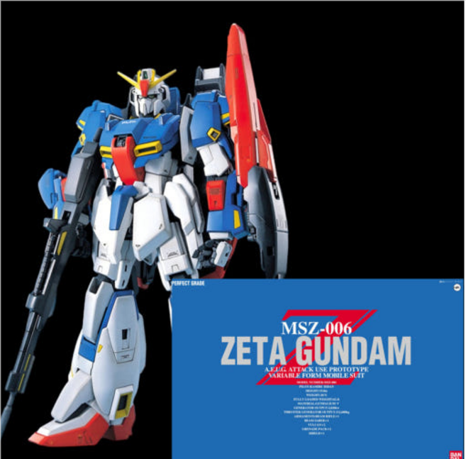 건담 반다이남코 PG 제타 프라모델, 1개