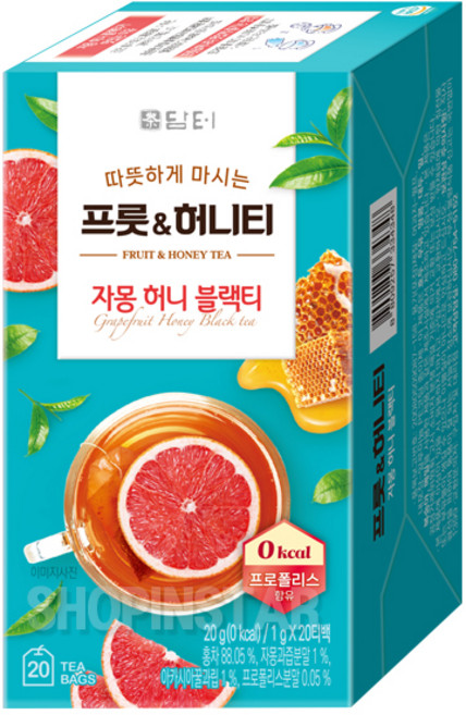 담터 프룻허니티 자몽 허니 블랙티, 1g, 20개입, 8개
