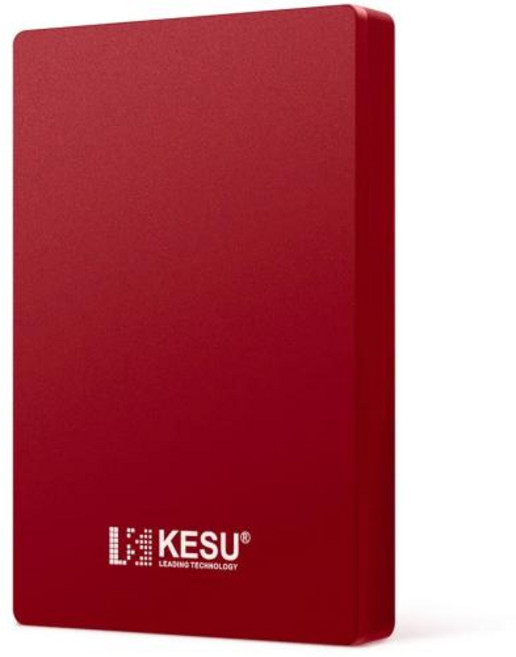 KESU HDD 인치 휴대용 외장 하드 250GB 500GB USB PC 데스크탑 맥북호환 가능, RED, 3) RED - 250GB