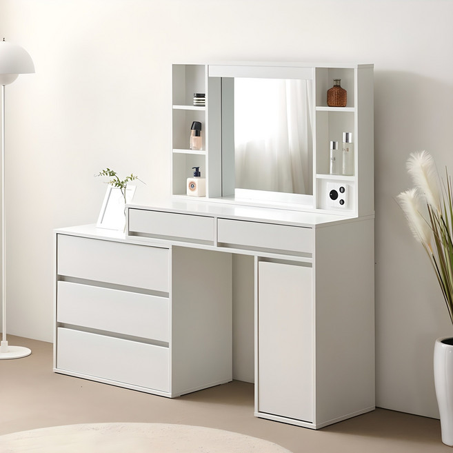 파로마 이즈 메이미 LED 확장형 화장대, 화이트