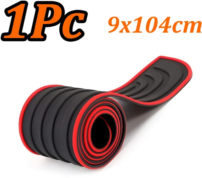 1-5Pcs 범용 자동차 트렁크 후면 범퍼 가드 스트립 도어 보호대 스티커 씰 커버 필름 패드, 04 1Pc 9x104cm