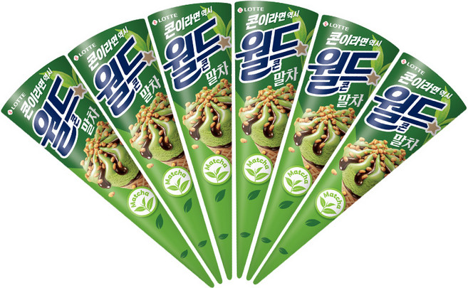 월드콘 말차, 6개, 160ml
