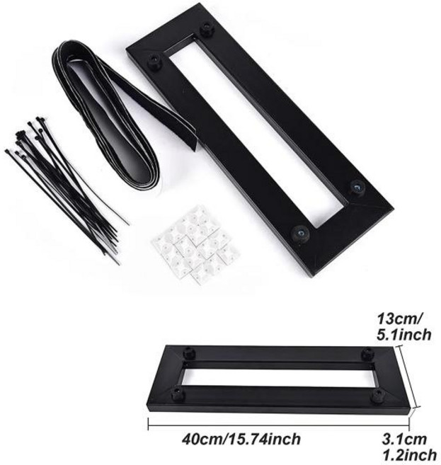 페달보드 이펙터 이펙트 기타 테이프 포함 일반 사이즈 4 개 40x13cm, 1개