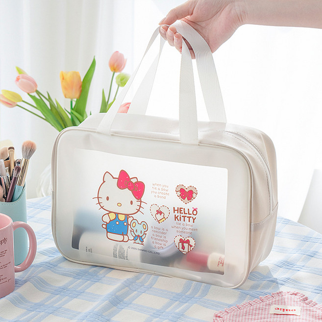 GOYES 산리오 비치가방 초등 여아동 시나모롤 마이멜로디 쿠로미 수영가방 파우치