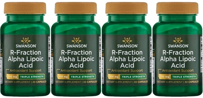스완슨 R-Fraction 알파 리포산 300mg, 30정, 4팩, 30정 - 쿠팡