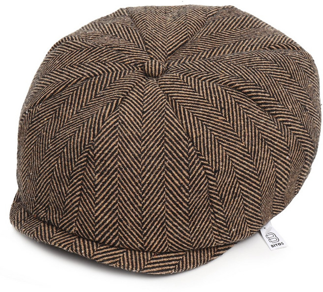 비토스 헤링본 울 헌팅캡 베레모 화가모자 간절기 쓰기좋은 골프모자