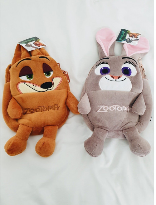 주토피아 인형 주디 닉 투지퍼 캐릭터 크로스 가방 유치원 나들이가방