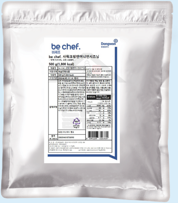 동원 홈푸드 비셰프 사워크림앤어니언시즈닝 500G 샤워크림 어니언 분말 가루, 1개