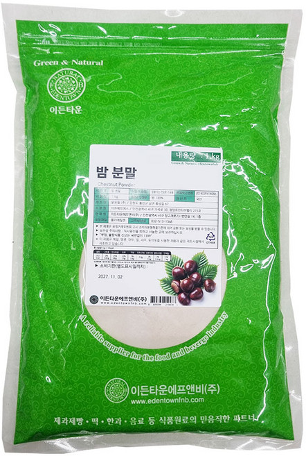 이든 국산 밤분말 1kg, 1개