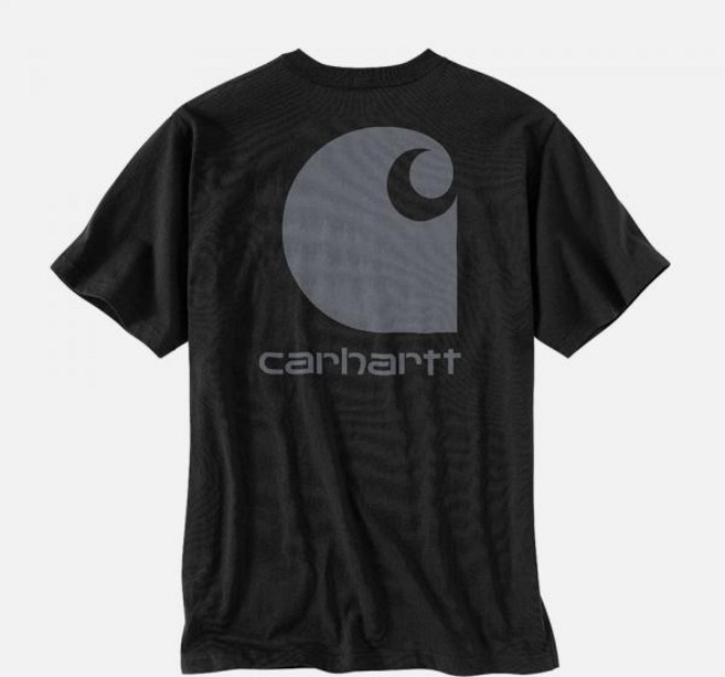 칼하트 (106149) 릴렉스드핏 포켓 C 그래픽 반팔티 BLACK