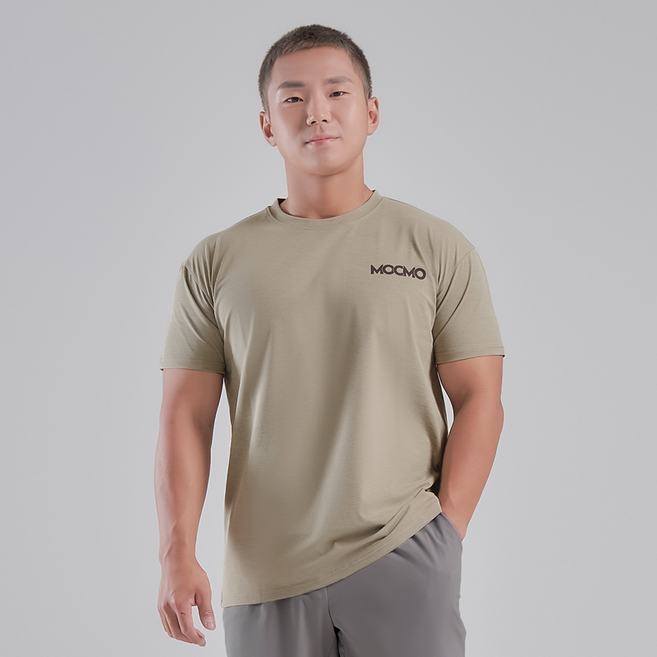 MOCMO 남녀공용 헬스 운동 러닝 크로스핏 스포츠 소로나 나우 반팔 T