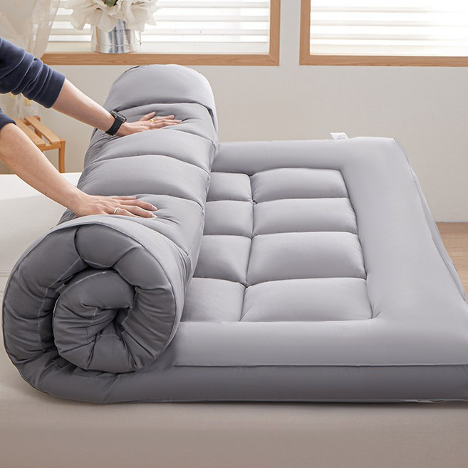 Mosashoe 사계절 침대 토퍼 푹신한 매트리스 요매트, 그레이