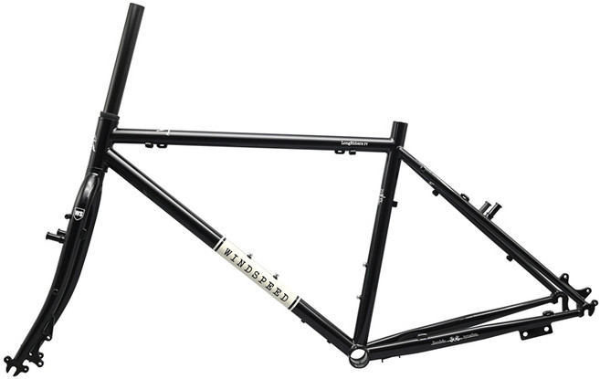 DARKROCK WINDSPEED 롱라이더 투어링 프레임 크롬 몰리브덴 스틸 26 인치 포크 여행 사이클링 자전거 부품, 01 43cm, 02 26er black, 1개