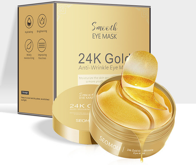 24K 골드 콜라겐 아이패치, 2개, 60개입