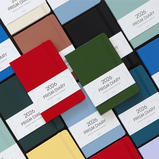 [인디고] 2026 프리즘 B6 먼슬리 다이어리 (날짜형 32절 월간), 민트라떼, 민트라떼