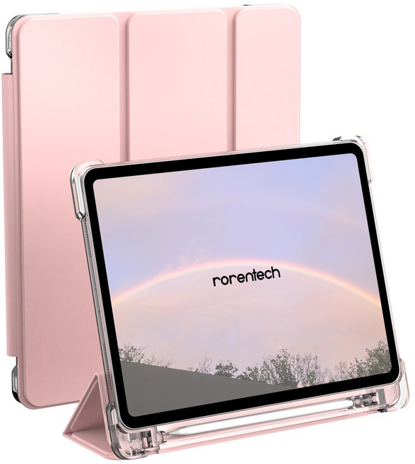 로랜텍 림피오 애플펜슬 수납 스마트커버 케이스, 베이비핑크, 1개