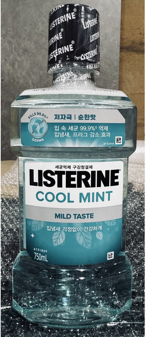 리스테린 쿨민트 세균억제 구강청결제, 750ml, 1개