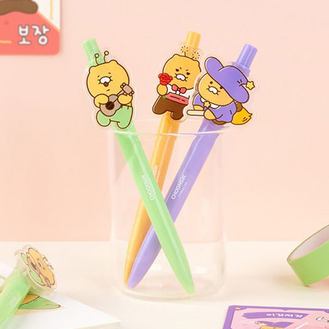 카카오프렌즈 별별 춘식 캐릭터 아크릴 패치 볼펜 186681, 외계인