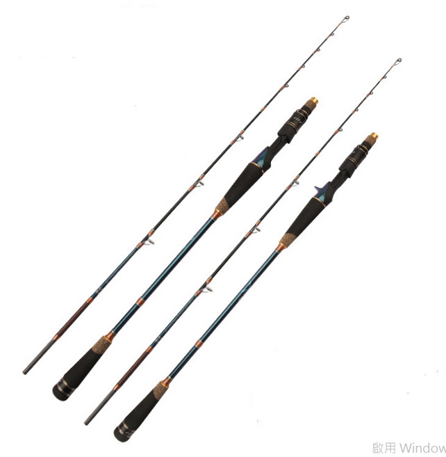 漁魂釣具行 藍柄SLOW船釣慢速鐵板竿 (80-300g) 船釣竿 小搞搞, 槍柄