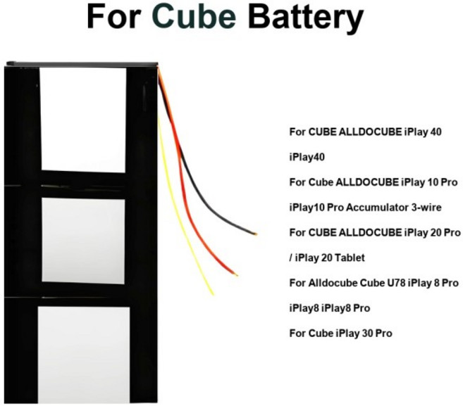 태블릿 배터리 고속 충전 T1020 4500-9000mAh For Cube U78 8 Alldocube Iplay 10 20 30 40 Tablet PC Pro, 03 iPlay 8 Pro